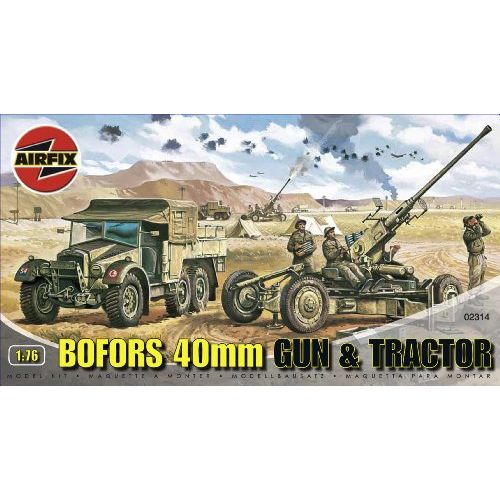 CAON BOFORS 40MM Y CAMION CS8 15-CWT 4x2 1/76 AIRFIX