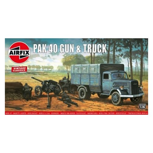 CAÑON ANTITANQUE PAK 40 Y CAMION 1/76 AIRFIX