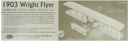 FLYER 1903 WRIGHT 1/20 GUILLOWS 622mm