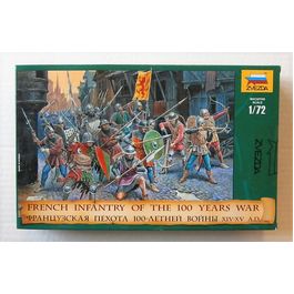INFANTERIA FRANCESA GUERRA 10 AÑOS S. XIV-XV 1/72 ZVEZDA