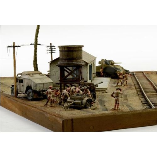 EL ALAMEIN ESTACION WWII DIORAMA SET 1/72 ITALERI