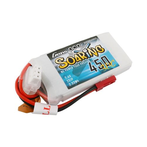 LIPO 450MAH 7,4V 30C JST GENS ACE SOARING