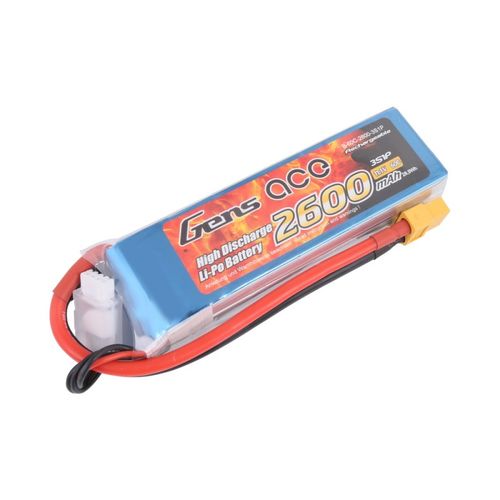 LIPO 2600MAH 11,1 60C XT60