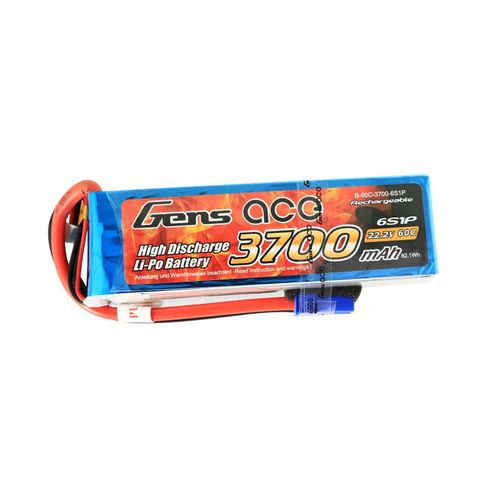 LIPO 3700MAH 22,2V 60C EC5