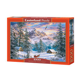 MOUNTAIN CHRISTMAS 1000 PIEZAS PUZZLE CASTORLAND