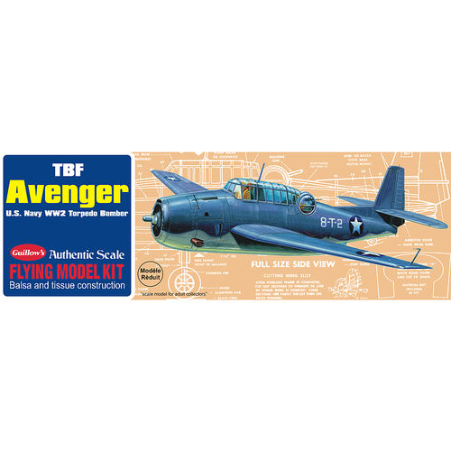 TBF AVENGER GUILLOWS 419MM BALSA