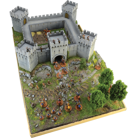 GUERRA 100 AÃOS ASEDIO CASTILLO DIORAMA 1/72 ITALERI