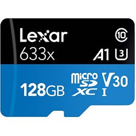 TARJETA MICROSD 128GB CLASE 10 U3 UHS-I LEXAR