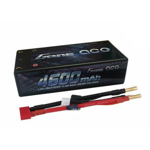 GENS ACE 4600mAh 7,4V 60C LIPO SHORTY CARCASA DURA DEANS