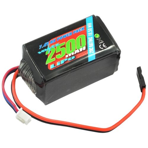 LIPO 2500mAh 7.4V RX VOLTZ CONECTOR FUTABA