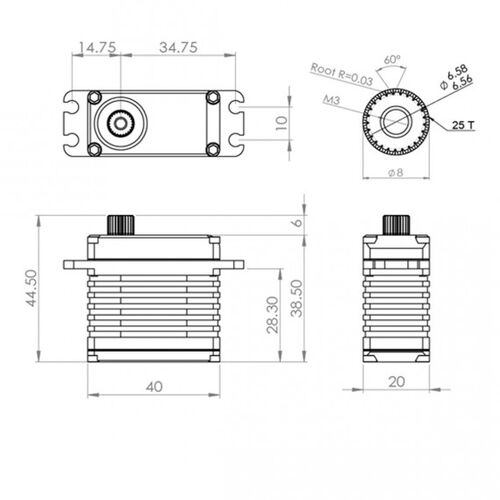 MKS HBL380 41KG 0.09S HV BRUSHLESS TITANIO