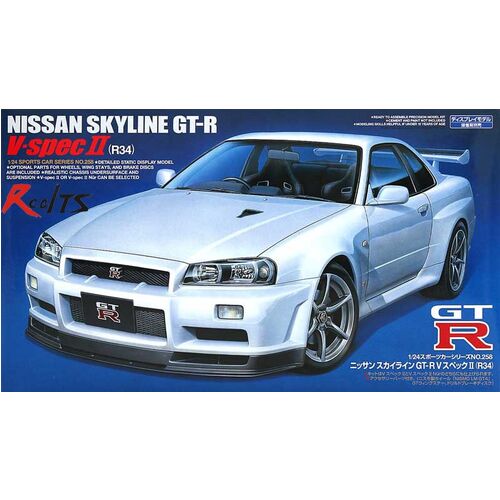 NISSAN SKYLINE GTR R34 V-SPEC II 1/24 TAMIYA
