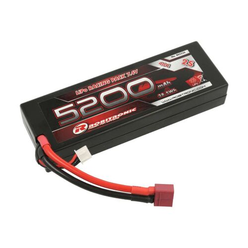 LIPO 5200mAh 2S 40C T-DEAN ROBITRONIC CAJA DURA