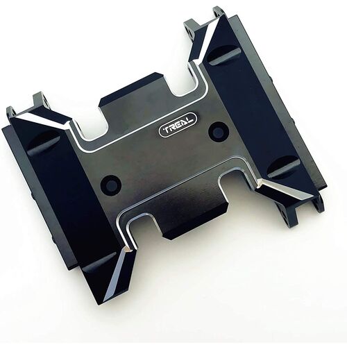 Treal Aluminum 7075 NEGRO Center Skid Transmission Plate for SCX10 III 