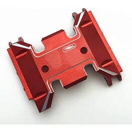 Treal Aluminum 7075 Center Skid Transmission Plate for SCX10 III Crawler Axial ROJO