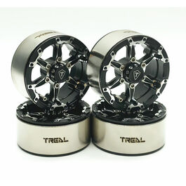 Treal 1.9 LLANTAS Beadlock NEGRAS 4 UDS Crawler
