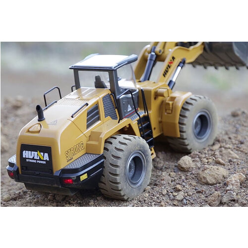 BULLDOZER EXCAVADORA 1/14 METAL 10CH V2 HUINA