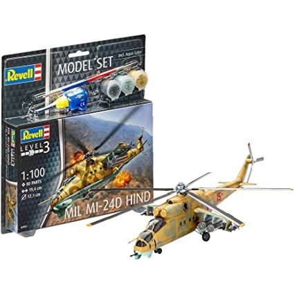 MIL MI-24D HIND 1/100 STARTER SET REVELL TOPGUN