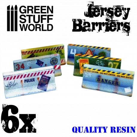 BARRERAS HORMIGON 6UDS GREENSTUFFWORLD