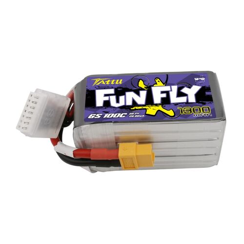 LIPO 1300MAH 6S 100C XT60 FUNFLY TATTU GENSACE