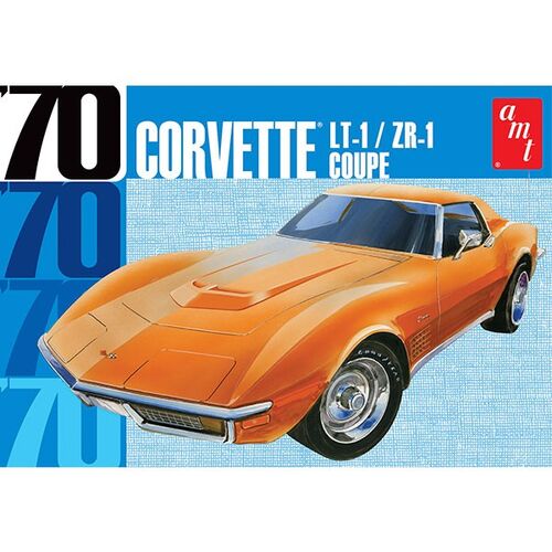 CHEVY CORVETTE COUPE 70 1/25 AMT