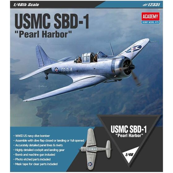 USMC SBD-1 PEARL HARBOUR 1/48 ACADEMY