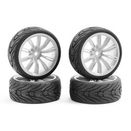 RUEDA PISTA 1/10 4UDS BLANCA FASTRAX