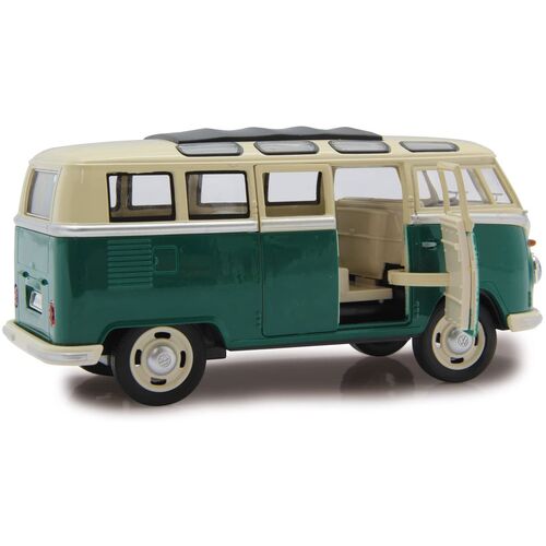 VOLKSWAGEN T1 VERDE LUZ Y SONIDO PULLBACK 1/24 MZ