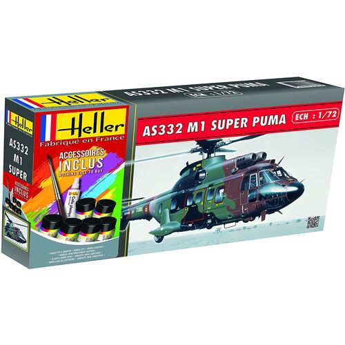 SUPER PUMA AS332 M1 1/72 STARTER SET HELLER