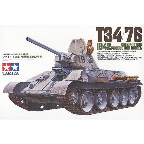 T-34/76 TANQUE RUSO 1942 1/35 TAMIYA