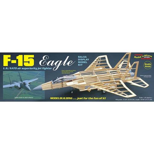 F-15 EAGLE CAZA SET BALSA GUILLOWS