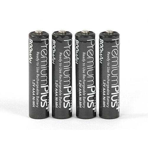 PILAS RECARGABLES AAA 800mAH 4UDS PREMIUM PLUS