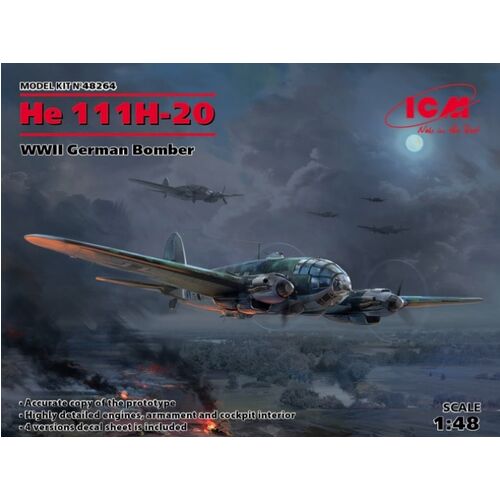 He 111H-20 BOMBARDERO ALEMAN WWII 1/48 ICM
