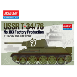 T-34/76 Nº 183 FACTORY PRODUCTION 1/35 ACADEMY
