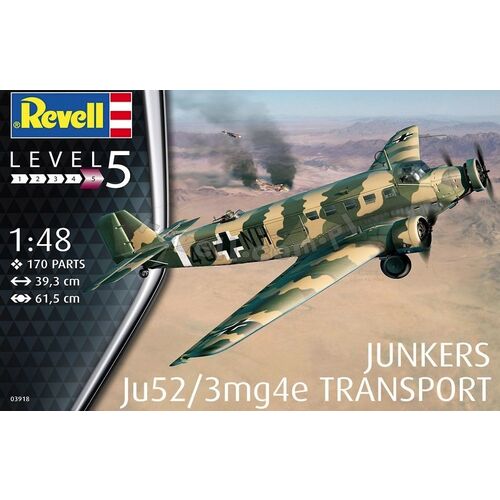 JUNKERS JU52/3MG4E TRANSPORTE 1/48 REVELL