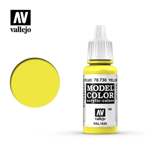 AMARILLO FLUORESCENTE P206 RAL1026 17ML MODELCOLOR