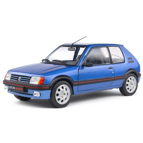 PEUGEOT 205 GTi 1.9L MK1 AZUL MIAMI 1988 1/18 SOLIDO