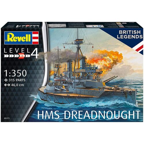 HMS DREADNOUGHT 1/350 BRITISH LEGENDS REVELL