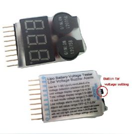 SALVA-LIPO BUZZER 2 EN 1 LUMINOSO Y ACÚSTICO + VOLTÍMETRO