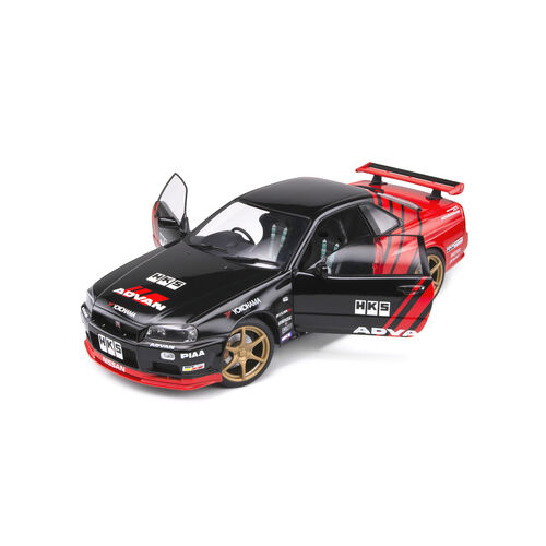 NISSAN SKYLINE R34 GTR DRIFT EVOCATION 1999 1/18 SOLIDO