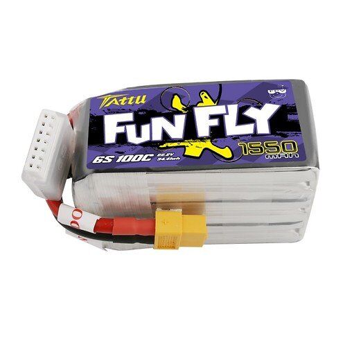 LIPO 1550MAH 6S 100C 22.2V FUNFLY TATTU GENSACE