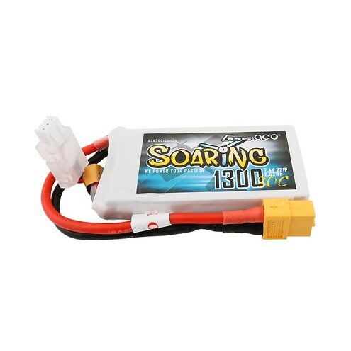 LIPO 1300MAH 2S 30C 7.4V XT60 SOARING GENSACE