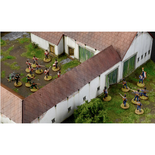 WATERLOO BATALLA LA HAYE SAINTE DIORAMA SET 1/72 ITALERI