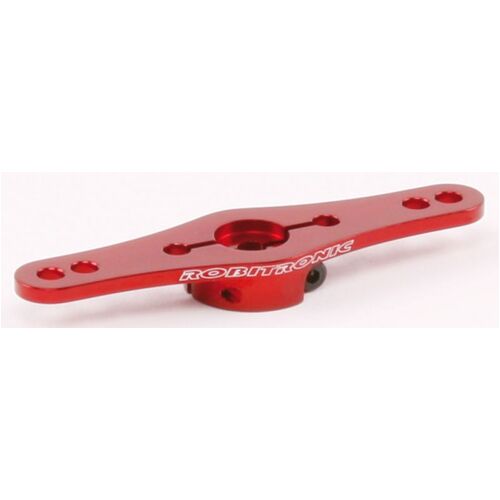 BRAZO SERVO ALUMINIO DOBLE 25T FUTABA ROJO ROBITRONIC