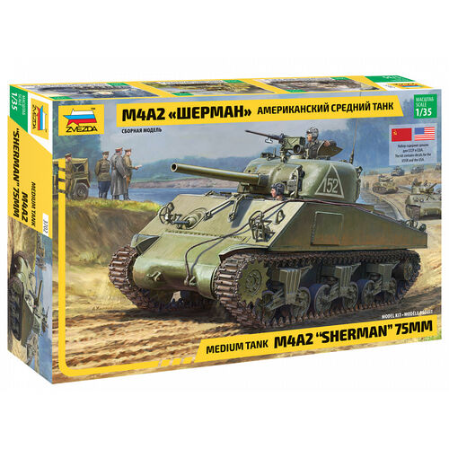 M4A2 SHERMAN 75MM 1/35 ZVEZDA