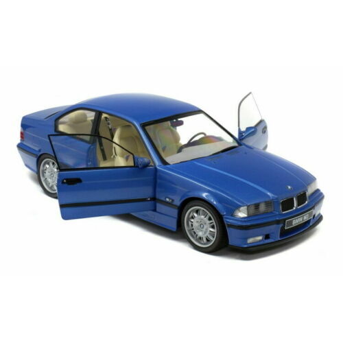 BMW E36 M3 COUPE AZUL 1994 1/18 SOLIDO