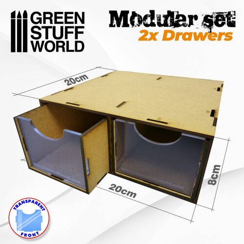 CAJON DOBLE MODULAR MDF GREENSTUFFWORLD