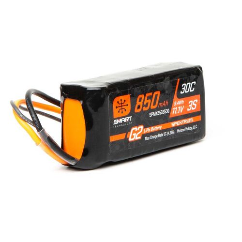 LIPO 850MAH 3S 30C SMART G2 IC2 SPEKTRUM