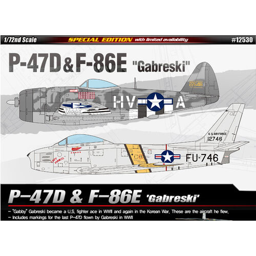 P-47D & F-86E GABRESKI EDICION LIMITADA 1/72 ACADEMY