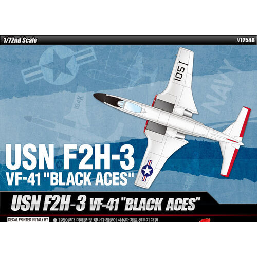 BANSHEE USN F2H-3 VF-41 BLACK ACES 1/72 ACADEMY